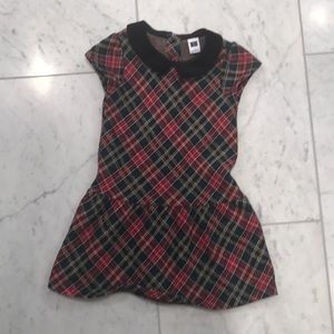 Janie and Jack plaid Christmas dress